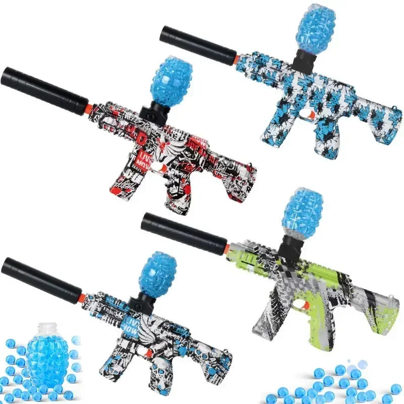 Armas De Brinquedo Elétrica Airsoft + 10 mil Bolinhas + Silenciador